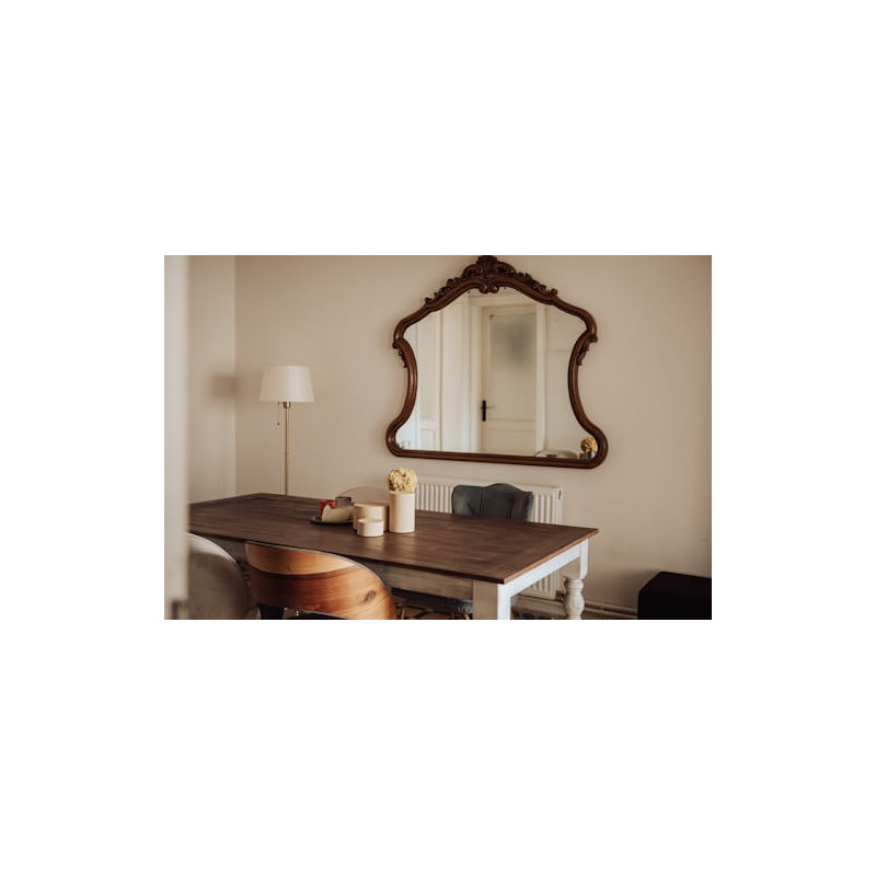 Framed Wall Mirror  Round